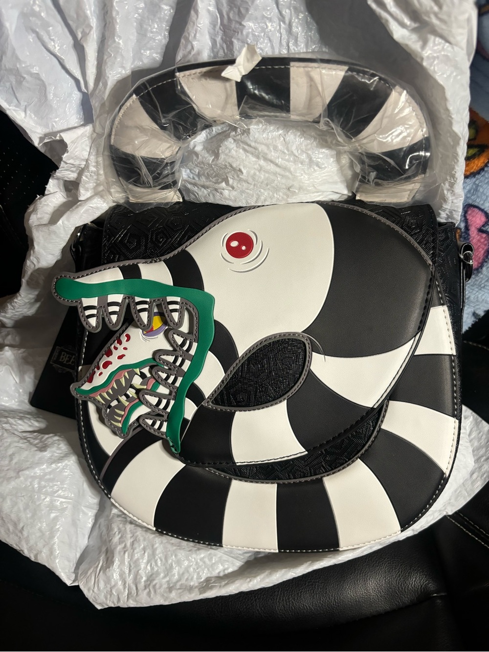 Loungefly Beetlejuice Sandworm Crossbody Bag Loungefly
